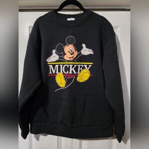 Disney Black Mickey Mouse Crewneck Sweater